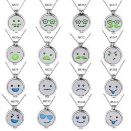 Hollowed 2 Face Aromatherapy Essential Oil Diffuser Locket Pendant Necklace Perfume Fashion DIY Jewelry with Refill Pads Gifts for Children