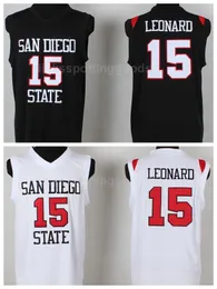 Nuevo Kawhi Basketball 15 Jerseys Basketball NCAA College Men Leonard Jersey Cheap San Diego State University para fanáticos del deporte excelente