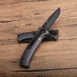 Promocja OEM Survival Folding Nóż 440C Powlekany Tytanium Pół Serration Drop Point Blade Aluminiowe Rauk Rescue Noże