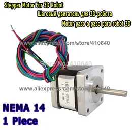 3D шаговый двигатель принтера 14HS13-0804S L34MM NEMA 14 с 1,8 градами 0,8 A 18 N.CM с 4 свинцами провода, равными 14Hy3402 и 35HS3408