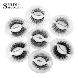 New 7 Pairs 3D Mink Lashes Natural Soft Reusable Handmade 3D Mink False Eyelashes Wispy Mink Lashes Makeup Thick Cilios Eyelash Extensions