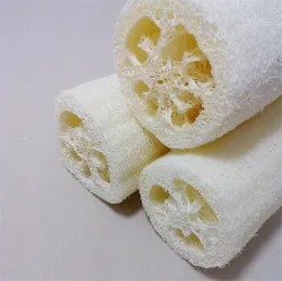 Badrumstillbehör Naturliga loofah Bod Borstar Duschsvamp Bakborste Exfolierande bodys Rengöringsborste Luffa Baths Handduk LT183