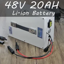 48V 1000 ث ث 2000 bateria دي lítio 48V 20AH portátil متعددة função bateria 48V bicicleta elétrica كوم 52 ضد بورتا USB