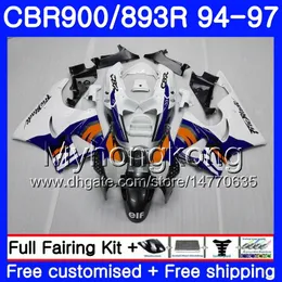 Zestaw do Honda CBR900RR CBR 893RR 1994 1995 1996 1997 Body Factory White 260HM.23 CBR 893 CBR900 RR CBR893 RR CBR893RR 94 95 96 97 Owalnia