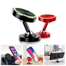 Luminous Magnetic Samochód Telefon Uchwyt Magnes Samochodowy Uchwyt Telefon komórkowy Uchwyt na telefon komórkowy Uchwyt na telefon iPhone Xiaomi Huawei