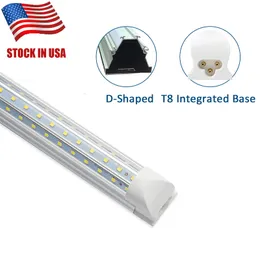 8FT T8 LED-rör Ljus 4FT 5FT 6FT 8FT 120W V-formade LED-kylare Dörrrör Lighting Freezer Double Row Shop Lights Fixture