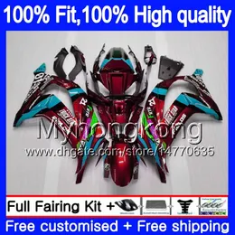 Injection For KAWASAKI ZX1000 ZX 10 R 2011 2012 2013 2014 2015 218MY.29 ZX 10R 1000CC ZX-10R ZX10R 11 12 13 14 15 OEM Fairings Wine red