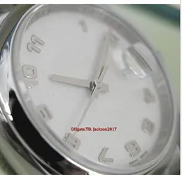 Boże Narodzenie prezent oryginalny pudełko certyfikat zegarki Unisex zegarki 116200 Mężczyzna stalowa kopuła Bezel Ivory Arabic Dial 36mm