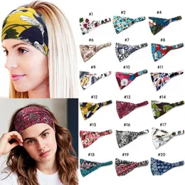 Headbands Cotton vintage para Jóias Lady menina Bohemian estilo flor cabelo impresso Yoga Headbands por Mulheres frete grátis