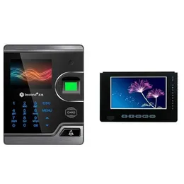 Realand M100 2.8Inch Touch Screen Visual Biometric Fingeravtryckskort Dörråtkomstkontroll med Video Intercom - Silver