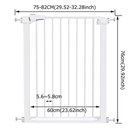 Puerta De Seguridad Para Niños Puerta De Seguridad Para Bebés Bar Valla  Escaleras Aislamiento De Mascotas Valla Para Perros Proteger La Seguridad  De Los Niños Muchos Tamaños 75 110 Cm T200330 De 73,28 €