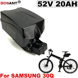 Para Bafang Motor 500 W 1000 W E-bicicleta bateria de lítio 52 V 20AH bateria de bicicleta elétrica para Samsung 30Q 18650 celular com 2A Carregador