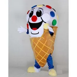 2019 Factory Hot Sale Ice Cream Mascot Costume Fancy Birthday Party Dress Halloween Carnivals Costumes