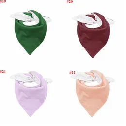 Baby BIBS Solid Bandana Drool Turban Wodoodporna Super Miękkie Unisex Ślina Ręcznik Burp Cloths Akcesoria Trójkąt Szalik Fartuch C7449