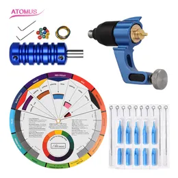 Liner Tattoo Motor Gun Supply Kits Kit Beginner Komplett Pen Set Tattoo Kit Set Rotary Pen Motor Machine Kits Professionell patron