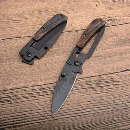 Top quality Small Folding Knife 440C Blade Wood Handle Outdoor Survival Tactical EDC Pocket Knives