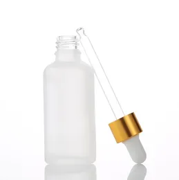 Матовый ясно пустой стеклянной бутылки 30ml капельницы с Золото серебро черный крышки и пипетки для эфирное масло электронной жидкости 30 мл LX1375