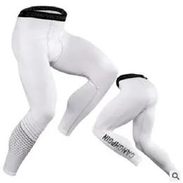 Nowe Projektant Listy Wydrukowane Joggers Legginsy Mężczyźni Szybkie Suche Spodnie Kompresyjne Gyms Fitness Rajstopy Casual Trening Spodnie Długie Spodnie