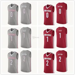 Ohio State Buckeyes College #0 Micah Potter Basketball Jersey #1 Jae'Sean Tate #2 Musa Jallow Mens Ed Nume Nume Name Name Thoreys