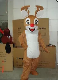 New Profession Reindeer Mascot Mascot Costumes Halloween Cartoon Adult Size Christmas deer Aniaml Fancy Party Dress free shipping