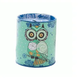 Owl Cartoon Pen Holder Vase Color Pencil Box Makeup Brush Stationery Desk Set Tidy Design Piggy Bank Christmas Gift