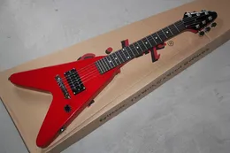 Factory Custom Children Red Electric Guitar with Rosewood Fretboard,H Pickup,Chrome Hardwares,offering customized services