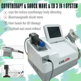 2 In 1 Cyrotherapy Fat Freezing Machine+Shockwave Therapy EWT Shock Wave Cryotherapy Slimming with Cryolipolysis Therapy Beauty Machine