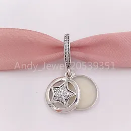 Andy Jewel autentico argento sterling 925 perline amicizia ciondolo ciondolo a forma di stella adatto per braccialetti gioielli stile Pandora europeo collana 792148EN23