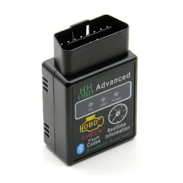 OBD2 HH OBD ELM327 V1.5 Bluetooth OBD2 BUSチェックエンジンカーの自動診断スキャナーツールインターフェイスアダプター用Android PC用