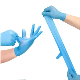 100pcs disposable deep blue or light blue nitrile gloves for household cleaning Food Glove Household-Cleaning using