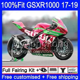 Para injecção SUZUKI GSXR1000 L7 L8 GSXR Bom pérola vermelho 1,000 2,017 2,018 2,019 331HM.36 GSX R1000 K17 GSXR1000 GSXR1000 17 18 19 carenagens kit