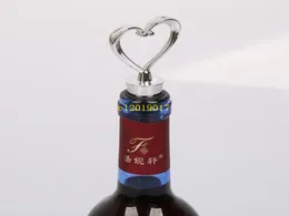 free shipping Elegant Heart Shaped Plastic Wine Stopper Bottle Stopper Wedding Favors gift Hot selling