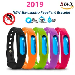 Anti -mosquito pragas inseto pulseira de silicone repelente de silicone repelente de pulseira Prote￧￣o de pulseira de pulseira Segura Praga Controle