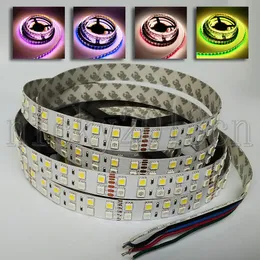 スーパーブライト24V 5050 RGBW RGBWCCT LED Flexible Strip Light 5M 600LEDSダブルロウノンウォータープルーフ120LEDS/M RGBホワイトウォーム複数色の変更