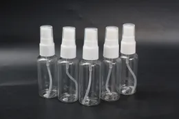 1500pcs/lot 30ml旅行透明なプラスチック香水アトマイザースプレーボトル空の化粧品容器と白い噴霧器