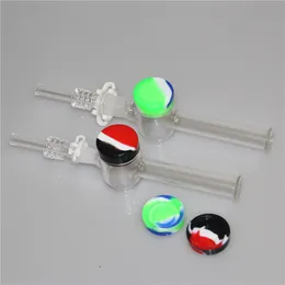 14mm 10mmネクターパイプBong Hohadah Mini Dab Rig Glass Bongs Oil Rigs with Quartz Nail
