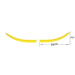 Yellow Front Bumper Lip Cover Trim Styling Frame Bezel For Dodge Challenger 15 Exterior Accessories241H