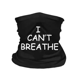 I Cant Breathe Bandana Face Cover Outdoor Breathable Anti Dust Scarf Cycling Mask Magic Scarf Protective Masks ZZA2245 60Pcs