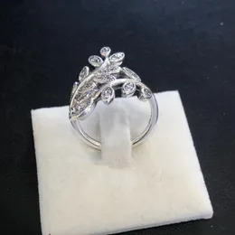 Hot Vintage Life Pierścień 925 Sterling Silver z CZ Diamenty do Pandora Temperament Wysokiej Jakości Biżuteria Z Pudełkowymi Panie Ring