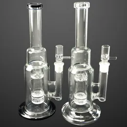 Upgrade Honeycomb Filter Glass Bong Dab Rig Water Pipe 14Inch 2Color Mini Heady Smoking Water Pipes