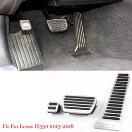 Car Alloy Accelerator Gas Brake Footrest Pedal Plate Pad Cover Fit For Lexus IS350 2013-2018