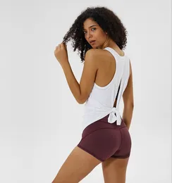 Sexiga Kvinnor Yoga Vest Tshirt Designer Hollow Back Sport Fitness Tank Topp Yoga Running Gym Jogging Vest Tops