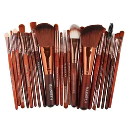 22st Skönhet Makeup Brushes Set Cosmetic Foundation Pulver Blush Eye Shadow Lip Blandning Make Up Brush Tool Kit