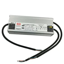 Dimmable Meanwell 320w LED Driver HLG-320H-C1400B Constant Current waterproof power supply for 6pcs cree Cob cxb3590 5.0