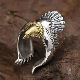 Unik Eagle Smycken Rostfritt Stål Biker Rocker Ring Vintage Människans Högkvalitativa Djur Jewerly Punk