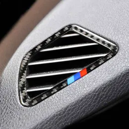 Estilo do carro saída de ar adesivos fibra carbono lantejoulas decoração capa guarnição para bmw 1 2 3 4 5 7 série x1 x3 x4 x5 x6 f30 f10 f15 f1172k