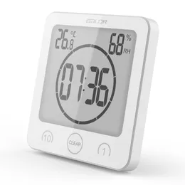 Digital impermeável banheiro chuveiro parede stand pulso de relógio temperatura temperatura temperatura termômetro higrômetro timer timer despertador DBC BH3512