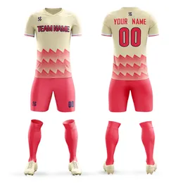 Maglie da calcio personalizzate per bambini adulti Set Stampa Maglie da allenamento Maglie da calcio Design professionale Nome personalizzato Numero vestiti