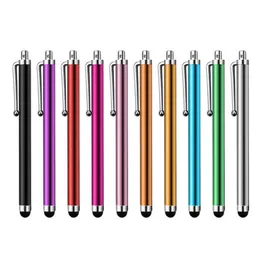 Hurtownie 2000 sztuk / partia Contavive Screen Metal Stylus Touch Pen z klipsem do telefonu komórkowego