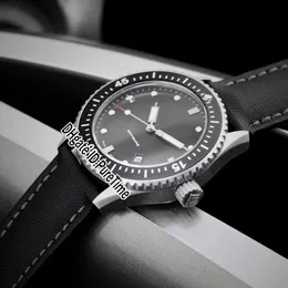 Pięćdziesiąt fathomów 50 Fathoms Bathyscaphe Nowy 5000-1110-B52A Case Case Black Dial Automatyczne zegarek zegarków Nylonowe skórzane zegarki Pureteim 267L